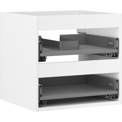 Mexen Box-A, závěsná skříňka 50 cm, 2 zásuvky, bílá matná, 91AX0-0500-470-2-01