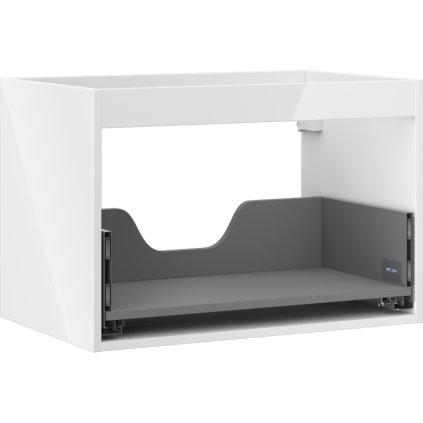 Mexen Box-A, závěsná skříňka 70 cm, 1 zásuvka, bílá lesklá, 91AX0-0700-470-1-00