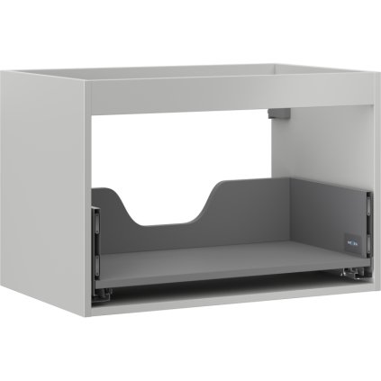 Mexen Box-A, závěsná skříňka 70 cm, 1 zásuvka, šedá matná, 91AX0-0700-470-1-62