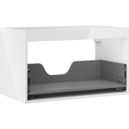 Mexen Box-A, závěsná skříňka 80 cm, 1 zásuvka, bílá lesklá, 91AX0-0800-470-1-00