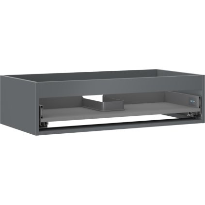 Mexen Box-A, závěsná skříňka 90 cm, 1 zásuvka, grafitová matná, 91AX0-0900-235-1-66