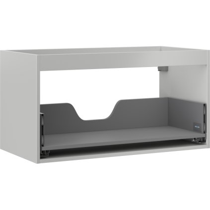 Mexen Box-A, závěsná skříňka 90 cm, 1 zásuvka, šedá matná, 91AX0-0900-470-1-62