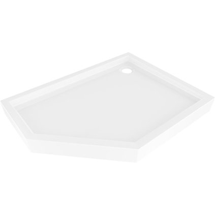 Mexen Flow+, pětiúhelníková sprchová vanička, pravá, 100 x 90 cm, bílá lesklá, 46P109010RH