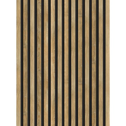 Mexen Lam-F, akustické stěnové lamely 275 × 31,5 cm, filc 6 mm, dub medový, S105-275317-2812-066