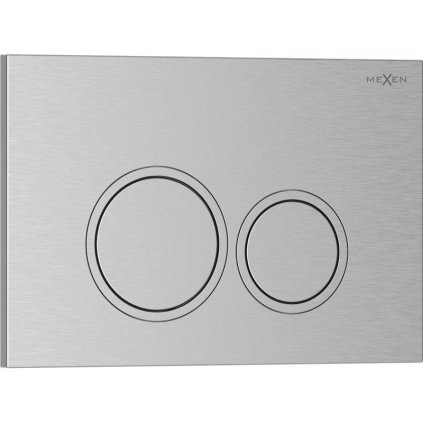 Mexen Tex 01, tlačítko na splachování, broušený nikl, 6101-10