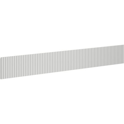 Mexen, Rýhované čelo pro korpus koupelnové skříňky 120 x 20 cm, šedý mat - 91A20-1200-235-1-62