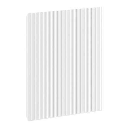 Mexen, Rýhované čelo pro korpus koupelnové skříňky 45 x 43,5 cm, bílá matná, 91A21-0450-470-1-01