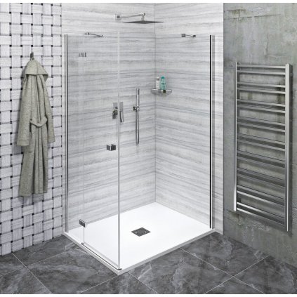 Polysan, FORTIS LINE obdélníková sprchová zástěna 800x900 mm, L varianta, FL1080LFL3590