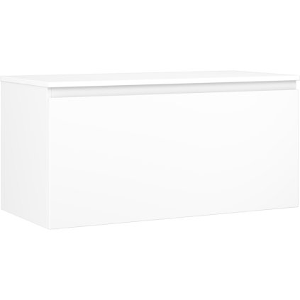 Mexen Orio, koupelnová skříňka 100 cm s horní částí, 1 zásuvka, bílá matná, 91A10-10047-1-BFC01