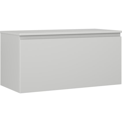 Mexen Orio, koupelnová skříňka 100 cm s horní částí, 1 zásuvka, šedá matná, 91A10-10047-1-BFC62