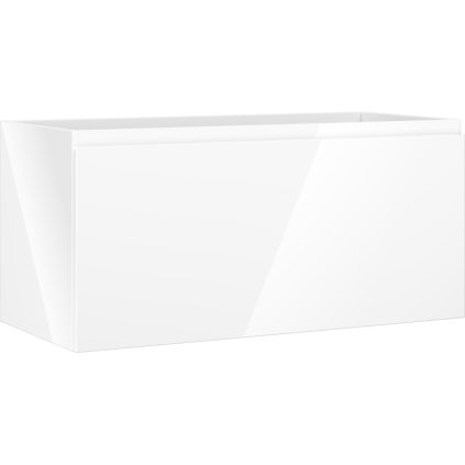 Mexen Orio, koupelnová skříňka 100 cm, 1 zásuvka, bílá lesklá, 91A10-10047-1-BF00
