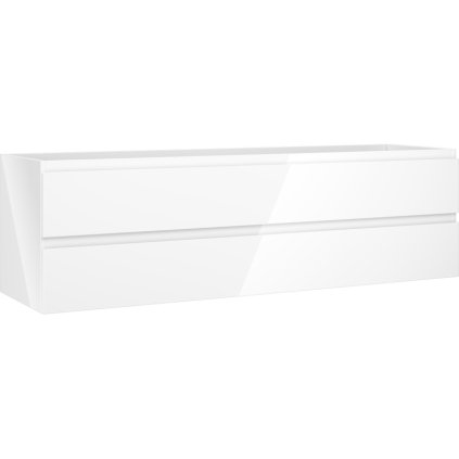 Mexen Orio, koupelnová skříňka 160 cm, 2 zásuvky, bílá lesklá, 91A10-16047-2-BFF00