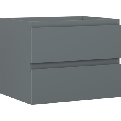 Mexen Orio, koupelnová skříňka 60 cm, 2 zásuvky, grafitová matná, 91A10-06047-2-BFF66