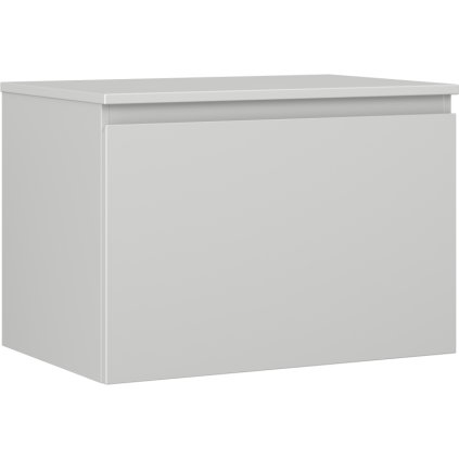 Mexen Orio, koupelnová skříňka 70 cm s horní částí, 1 zásuvka, šedá matná, 91A10-07047-1-BFC62