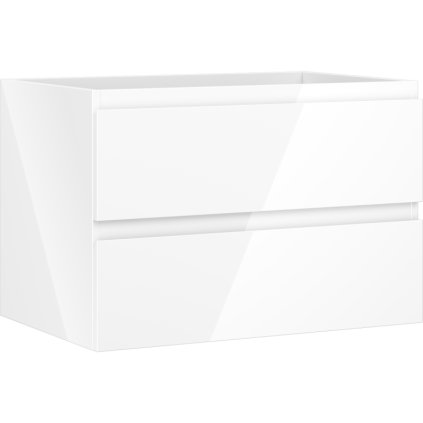 Mexen Orio, koupelnová skříňka 70 cm, 2 zásuvky, bílá lesklá, 91A10-07047-2-BFF00