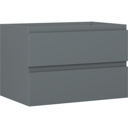 Mexen Orio, koupelnová skříňka 70 cm, 2 zásuvky, grafitová matná, 91A10-07047-2-BFF66