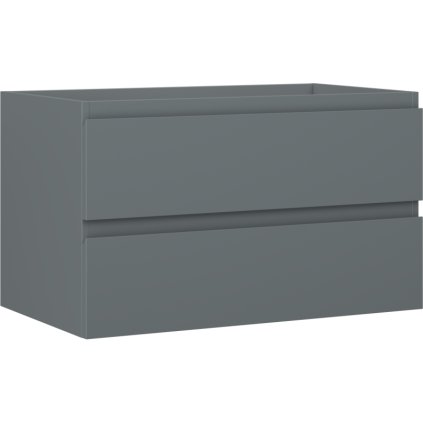 Mexen Orio, koupelnová skříňka 80 cm, 2 zásuvky, grafitová matná, 91A10-08047-2-BFF66