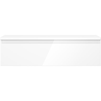 Mexen Orio, koupelnová skříňka 90 cm s horní částí, 1 zásuvka, bílá lesklá, 91A10-09023-1-BFC00