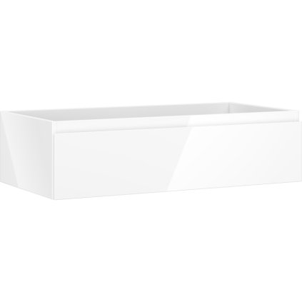 Mexen Orio, koupelnová skříňka 90 cm, 1 zásuvka, bílá lesklá, 91A10-09023-1-BF00