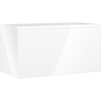 Mexen Orio, koupelnová skříňka 90 cm, 1 zásuvka, bílá lesklá, 91A10-09047-1-BF00