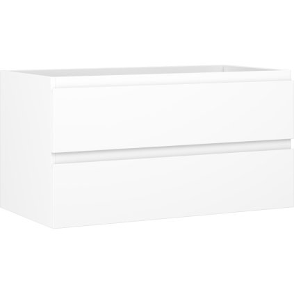 Mexen Orio, koupelnová skříňka 90 cm, 2 zásuvky, bílá matná, 91A10-09047-2-BFF01