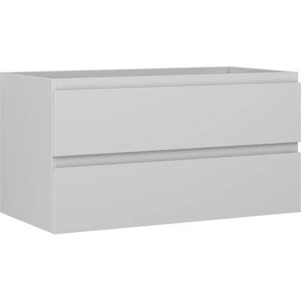 Mexen Orio, koupelnová skříňka 90 cm, 2 zásuvky, šedá matná, 91A10-09047-2-BFF62