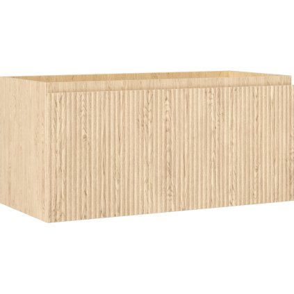 Mexen Rivel, koupelnová skříňka 100 cm, 1 zásuvka, drážkovaná, dub, 91A20-10047-1-BF81