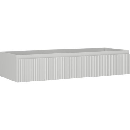 Mexen Rivel, koupelnová skříňka 120 cm, 1 zásuvka, drážkovaná, šedá matná, 91A20-12023-1-BF62