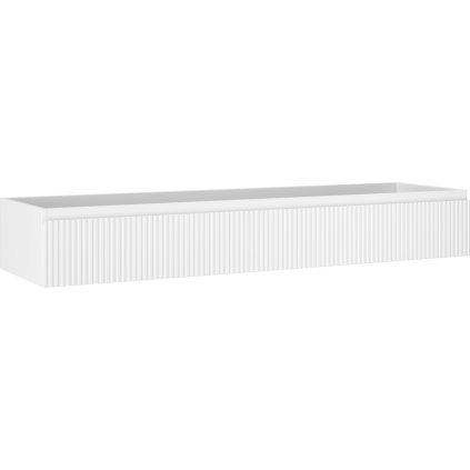 Mexen Rivel, koupelnová skříňka 160 cm, 1 zásuvka, drážkovaná, bílá matná, 91A20-16023-1-BF01