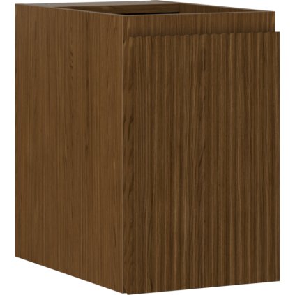 Mexen Rivel, koupelnová skříňka 30 cm, 1 dvířka, drážkovaná, ořech, 91A21-03047-1-BF86
