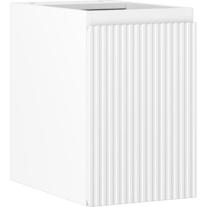 Mexen Rivel, koupelnová skříňka 30 cm, 1 dvířka, s drážkami, bílá matná, 91A21-03047-1-BF01
