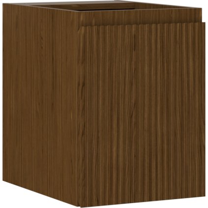 Mexen Rivel, koupelnová skříňka 35 cm, 1 dvířka, drážkovaná, ořech, 91A21-03547-1-BF86