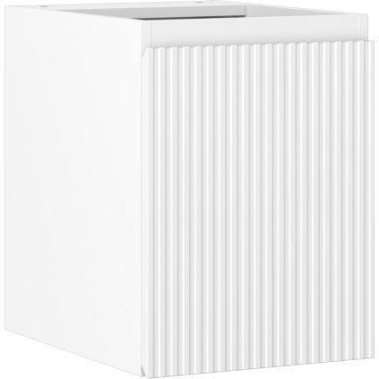 Mexen Rivel, koupelnová skříňka 35 cm, 1 dvířka, s drážkami, bílá matná, 91A21-03547-1-BF01