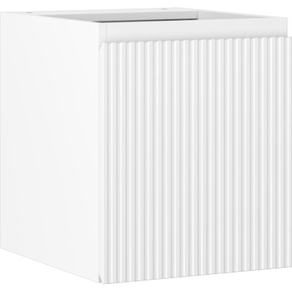 Mexen Rivel, koupelnová skříňka 40 cm, 1 dvířka, s drážkami, bílá matná, 91A21-04047-1-BF01