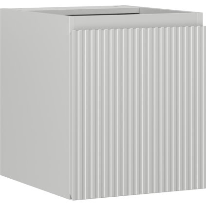 Mexen Rivel, koupelnová skříňka 40 cm, 1 dvířka, s drážkami, šedá matná, 91A21-04047-1-BF62