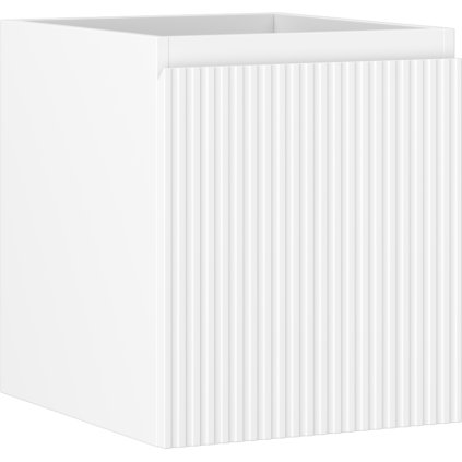 Mexen Rivel, koupelnová skříňka 40 cm, 1 zásuvka, drážkovaná, bílá matná, 91A20-04047-1-BF01