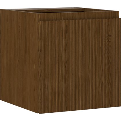 Mexen Rivel, koupelnová skříňka 45 cm, 1 dvířka, drážkovaná, ořech, 91A21-04547-1-BF86