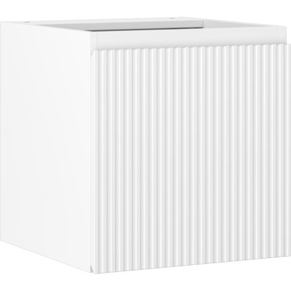 Mexen Rivel, koupelnová skříňka 45 cm, 1 dvířka, s drážkami, bílá matná, 91A21-04547-1-BF01