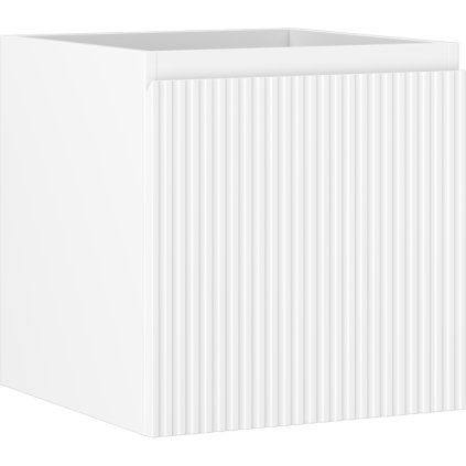 Mexen Rivel, koupelnová skříňka 45 cm, 1 zásuvka, drážkovaná, bílá matná, 91A20-04547-1-BF01