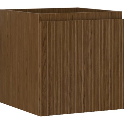 Mexen Rivel, koupelnová skříňka 45 cm, 1 zásuvka, drážkovaná, ořech, 91A20-04547-1-BF86