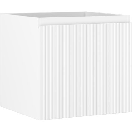 Mexen Rivel, koupelnová skříňka 50 cm, 1 zásuvka, drážkovaná, bílá matná, 91A20-05047-1-BF01