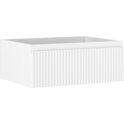Mexen Rivel, koupelnová skříňka 60 cm, 1 zásuvka, drážkovaná, bílá matná, 91A20-06023-1-BF01
