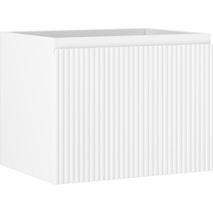 Mexen Rivel, koupelnová skříňka 60 cm, 1 zásuvka, drážkovaná, bílá matná, 91A20-06047-1-BF01