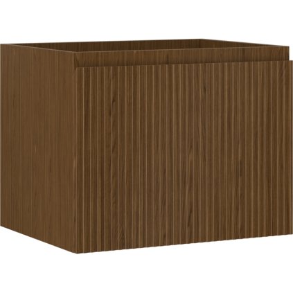 Mexen Rivel, koupelnová skříňka 60 cm, 1 zásuvka, drážkovaná, ořech, 91A20-06047-1-BF86
