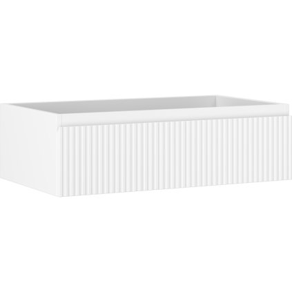 Mexen Rivel, koupelnová skříňka 80 cm, 1 zásuvka, drážkovaná, bílá matná, 91A20-08023-1-BF01