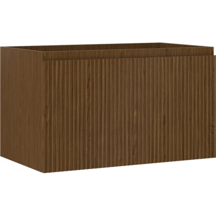 Mexen Rivel, koupelnová skříňka 80 cm, 1 zásuvka, drážkovaná, ořech, 91A20-08047-1-BF86