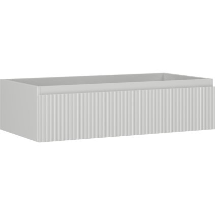 Mexen Rivel, koupelnová skříňka 90 cm, 1 zásuvka, drážkovaná, šedá matná, 91A20-09023-1-BF62