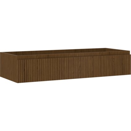 Mexen Rivel, koupelnová skříňka pod umyvadlo 120 cm, 1 zásuvka, drážkovaná, ořech, 91A20-12023-1-BF86