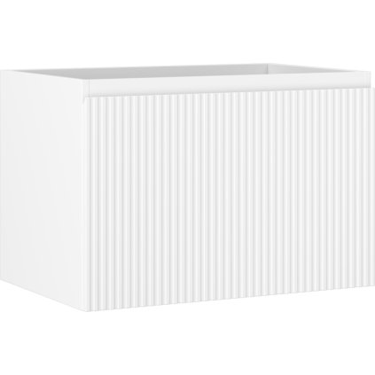 Mexen Rivel, koupelnová skříňka pod umyvadlo 70 cm, 1 zásuvka, drážkovaná, bílá matná, 91A20-07047-1-BF01
