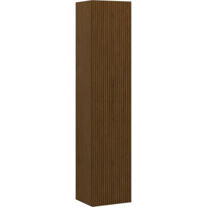 Mexen Rivel, koupelnový podstavec 35 cm, 1 dvířka, drážkovaný, ořech, 91A21-03016-1-BF86